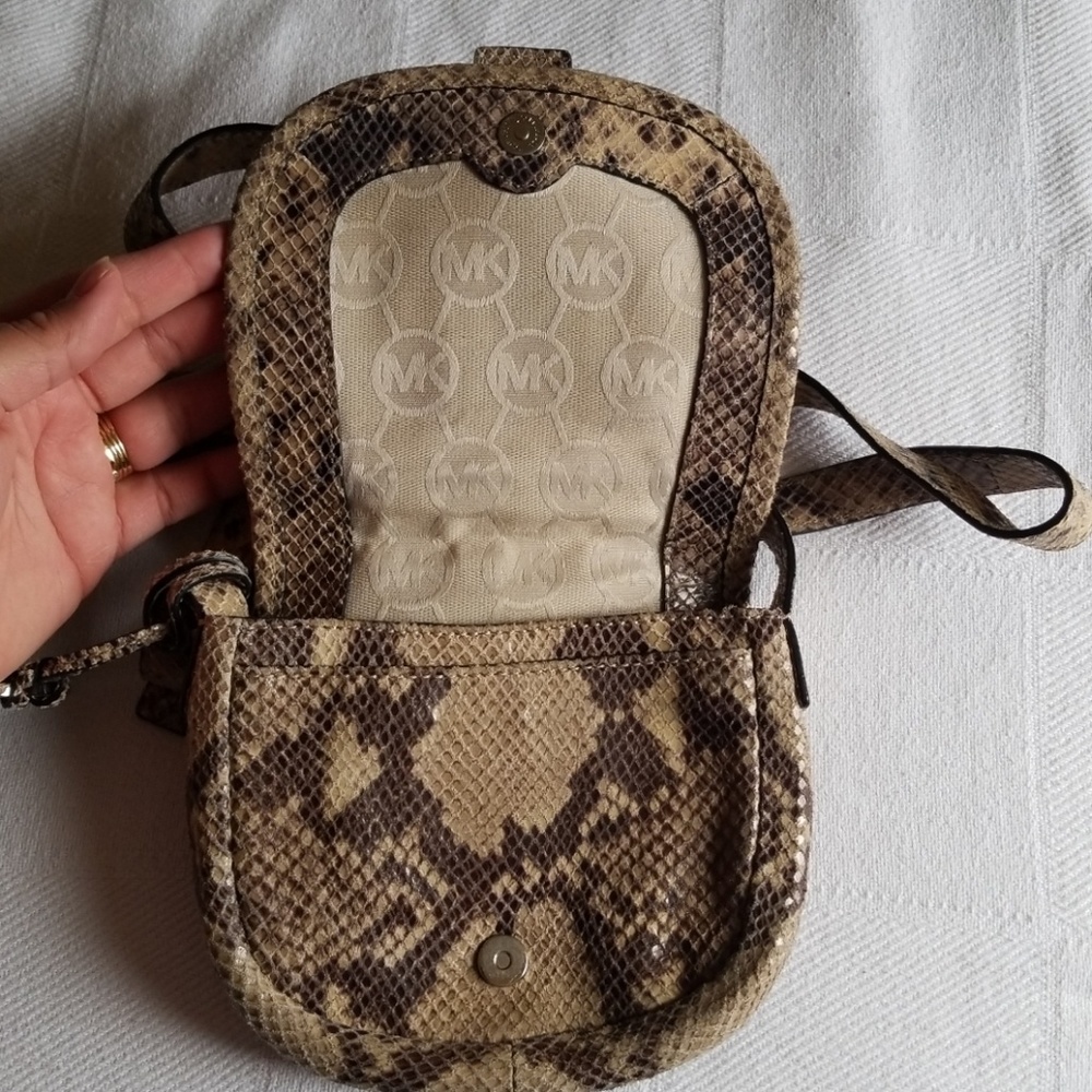 Michael Kors Python Crossbody Purse - image 6
